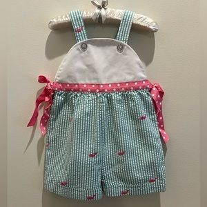 Kelly’s Kids Embroidered Whale Romper Girl Size 5
